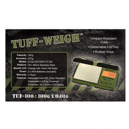 On Balance Tuff Weigh Digital Scales 0.01g-200g - Bong Empire
