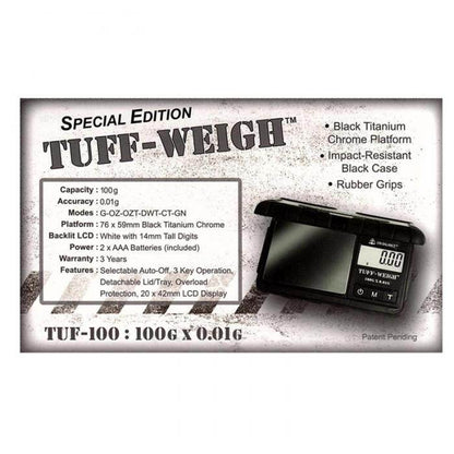 On Balance Tuff Weigh Digital Scales 0.01g-200g - Bong Empire