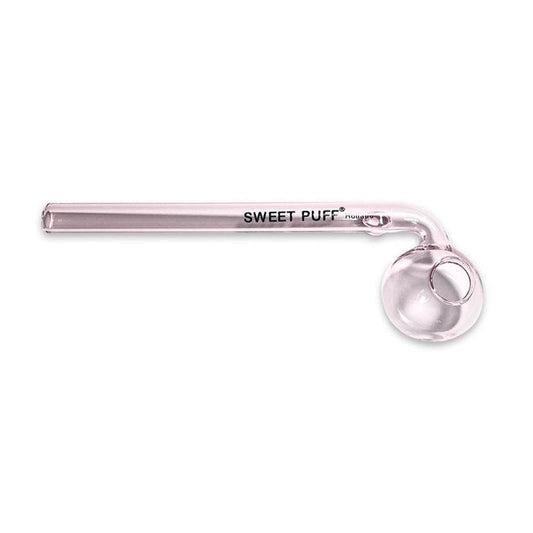 Pink Sweet Puff Glass Pipe 14cm - Bong Empire