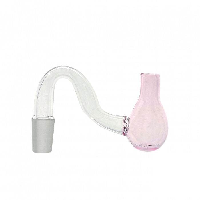 Mini Coloured Glass Bubbler Top Pipe 14mm / 8cm Pink - Bong Empire