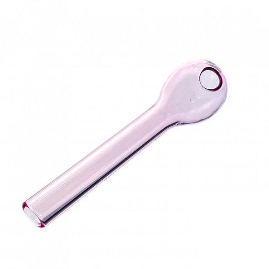 Pink Straight Glass Pipe 11cm - Bong Empire