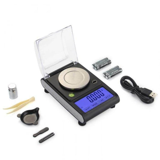 Professional Digital Milligram Table Scales 0.001g-50g - Bong Empire