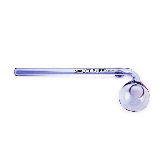 Purple Sweet Puff Glass Pipe 14cm - Bong Empire