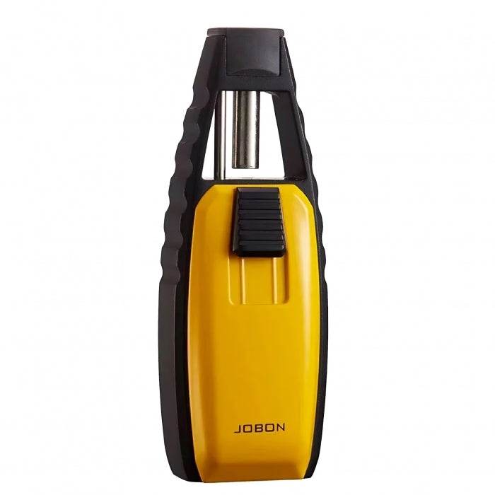 Jobon Brand Butane Gas Lighter Blue Flame Turbo Torch Jet Cigar Lighter Gold Yellow - Bong Empire