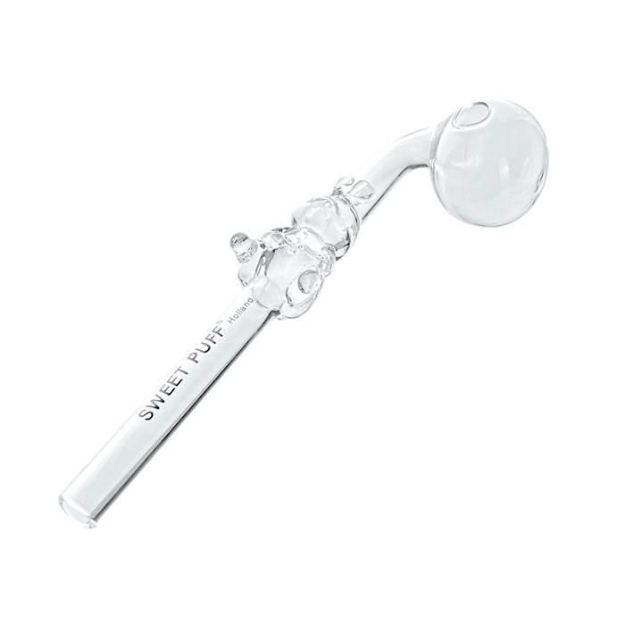 Bunny Sweet Puff Glass Pipe 14cm Clear - Bong Empire