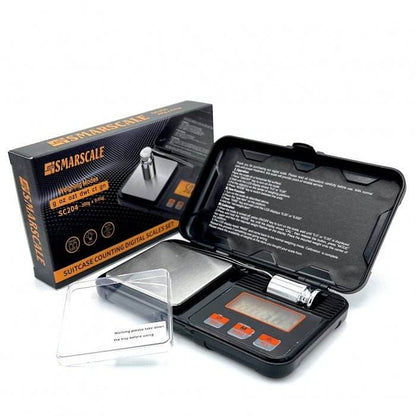 SMARSCALE Suitcase Counting Digital Scales Set 0.01g-200g - Bong Empire