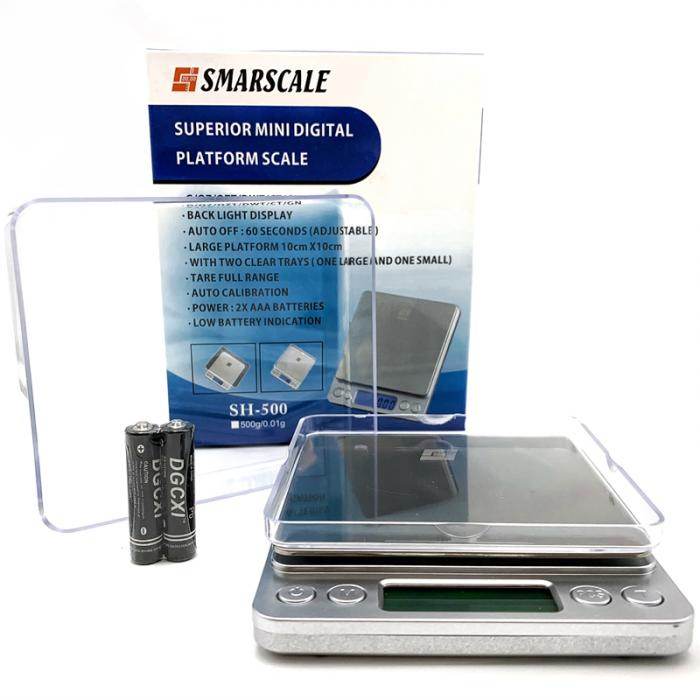 SMARSCALE Superior Platform Digital Scales 0.01-500g - Bong Empire