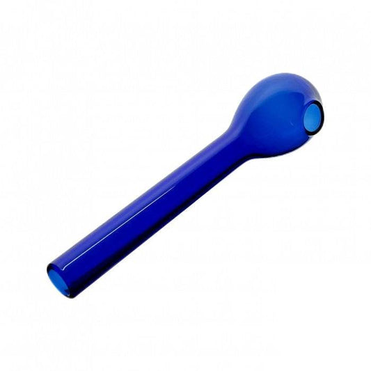 Blue Straight Glass Pipe 11cm - Bong Empire