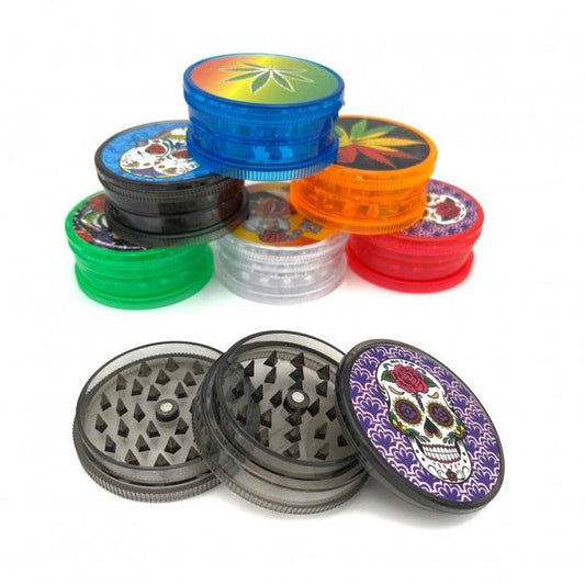 Acrylic Plastic 3 Layer Grinder 60mm - Bong Empire