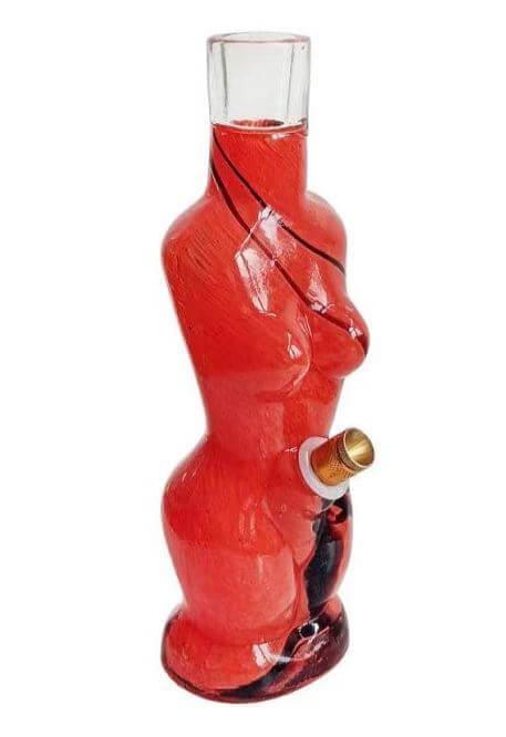 3D Sexy Lady Glass Bong 26cm - Best Bongs And More