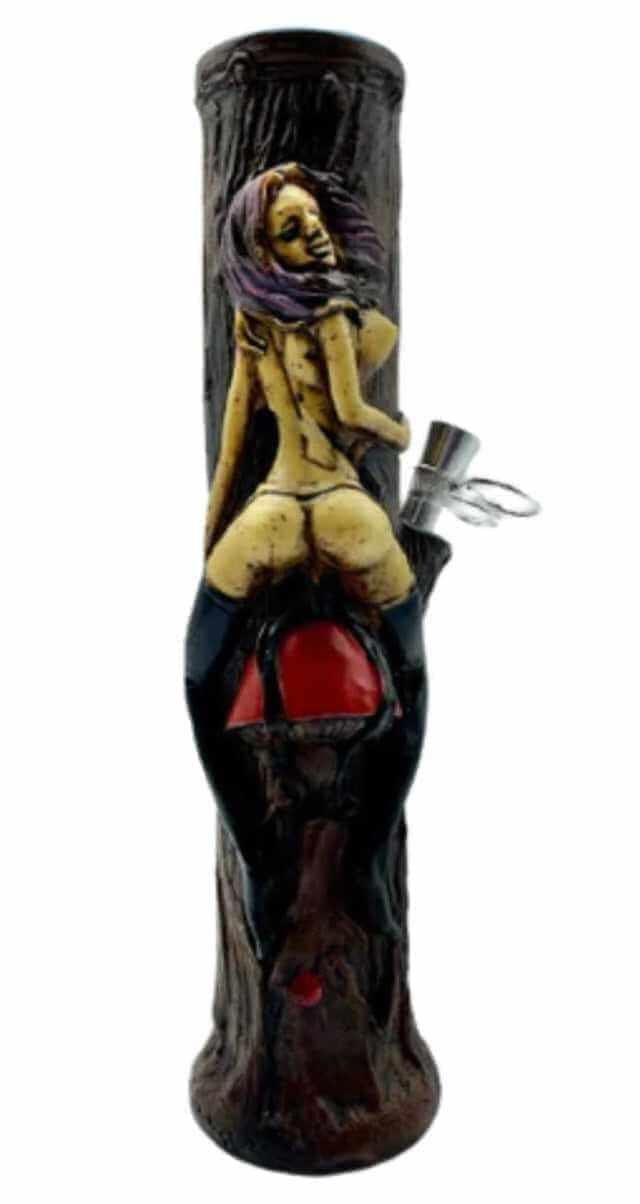 3D Woman Resin Straight Bong 26cm - Best Bongs And More