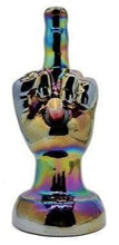 Load image into Gallery viewer, 3G Metallic Middle Finger Glass Bong 25cm - Best Bongs And More
