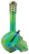 Load image into Gallery viewer, 3G Skull Swirl Glass Bong 35cm (Choose Colour) - Best Bongs And More
