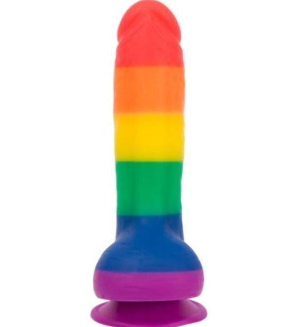 Addiction Rainbow Suction Cup Dildo 8'' - Best Bongs And More