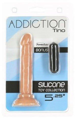 Addiction Tino Silicone Dildo With Bonus Bullet Vibrator - Best Bongs And More