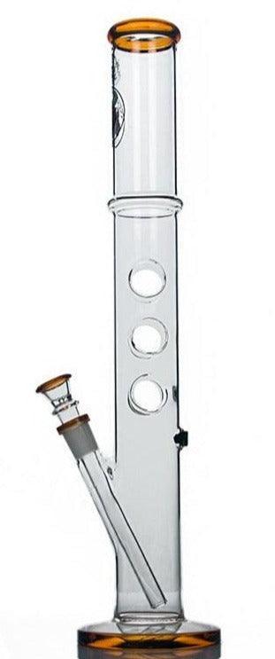 Agung Straight Tube Triple Hole Glass Bong 48cm - Best Bongs And More