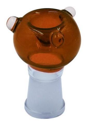 Amber Slip Over Glass Cone Piece 14mm - Best Bongs And More