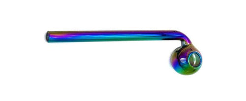 Anodised Sweet Puff Glass Pipe 14cm - Best Bongs And More