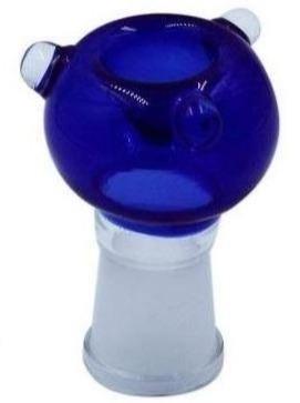 Blue Slip Over Glass Cone Piece 14mm / 19mm - Best Bongs And More