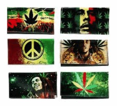 Bob Marley Designs Tobacco Pouch Storage (Holds 25 Grams) - Best Bongs And More