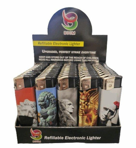 Boom History Refillable Lighters 5 Pack - Best Bongs And More