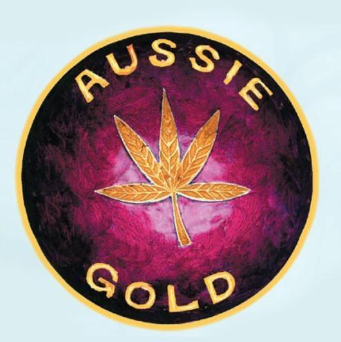 Brass Leaf Aussie Gold Mull Chop Bowl - Best Bongs And More
