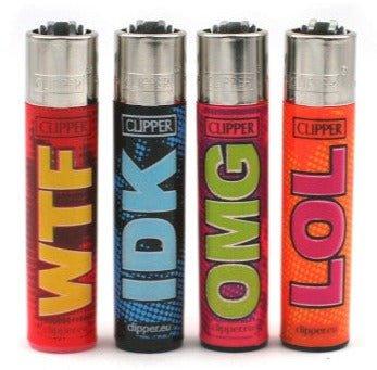 Clipper Large Wow Refillable Lighters 4 Pack - Best Bongs And More