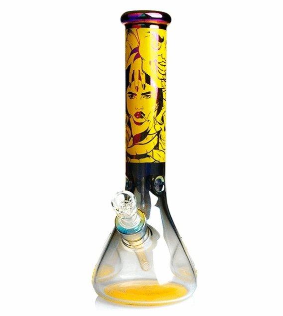 Comic Tower Beaker Glass Bong 43cm - Best Bongs And More