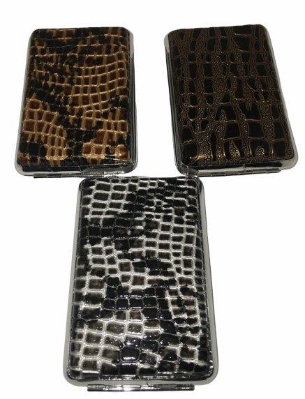 Crocodile Skin Designs Cigarette Hard Case Tobacco Storage - Best Bongs And More