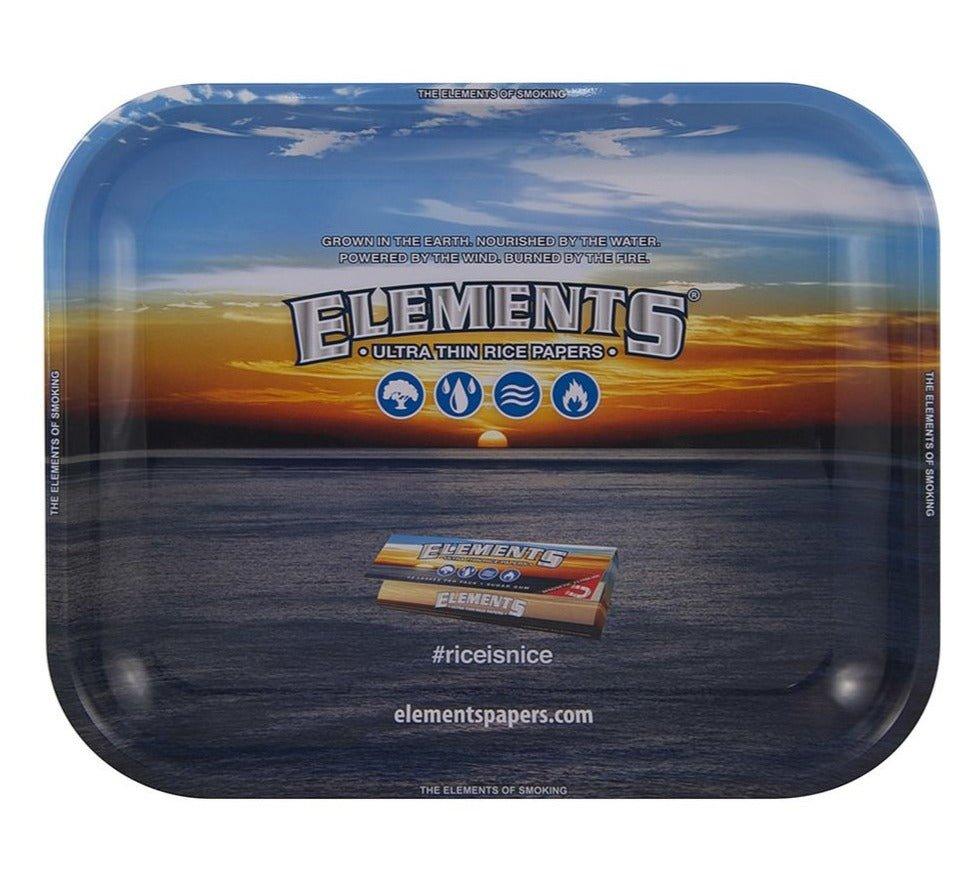 Elements Metal Rolling Tray 34cm x 27.5cm - Best Bongs And More