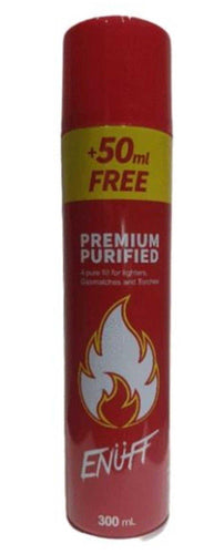 Enuff Premium Purified Gas Lighter Refill 300mL 1-3 Pack - Best Bongs And More