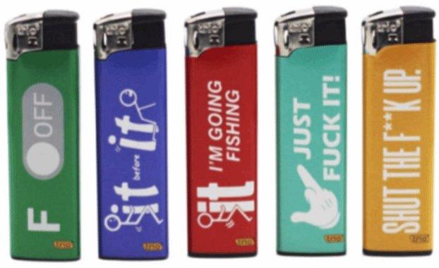 F**k You Design Lighters 5 Pack - Best Bongs And More