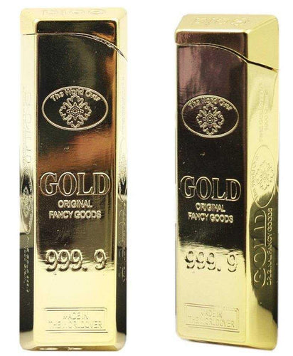 Gold Bar Refillable Lighter - Best Bongs And More