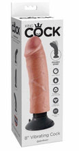 Load image into Gallery viewer, King Cock Vibrating Realistic Dildo Suction Cup (Various Sizes) - Best Bongs And More

