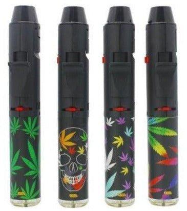 Leaf Designs Pen Refillable Blow Torch Jet Lighter - Best Bongs And More