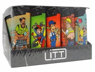 Litt Tradies Electronic Lighters 5 Pack - Best Bongs And More