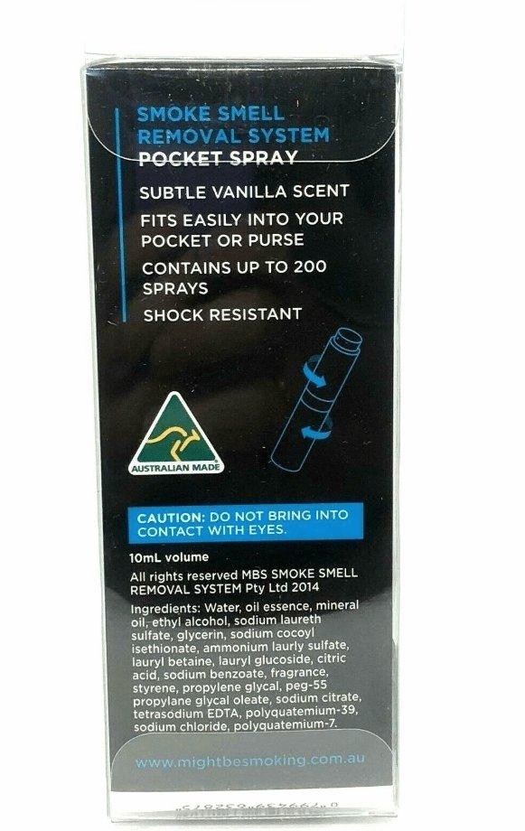 MBS Vanilla Scent Pocket Spray Remove Smoke Smell - Best Bongs And More