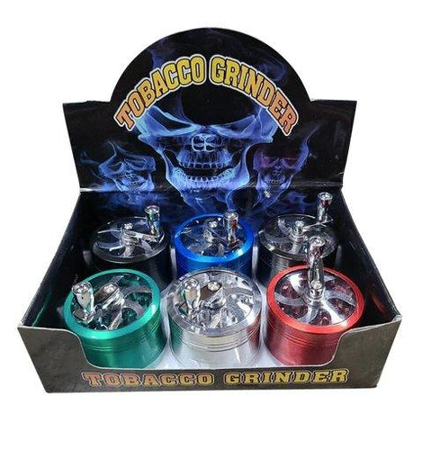 Metal Hand Wheel 4 Layer Grinder 63mm - Best Bongs And More