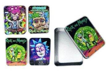 Metal Rick And Morty Stash Storage Tin - Best Bongs And More