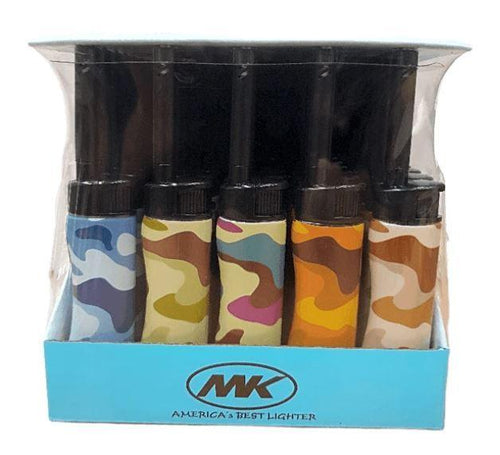 MK Camouflage BBQ Refillable Jet Lighters 4 Pack - Best Bongs And More
