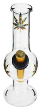 Load image into Gallery viewer, MWP Colourful Leaf All Glass Bong 19cm - Best Bongs And More
