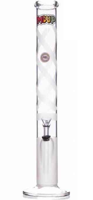 MWP Frosted Didgeridoo Straight Tube Glass Bong 46cm - Best Bongs And More