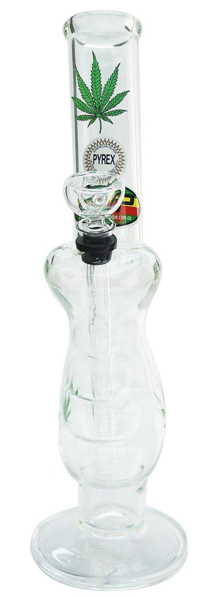 MWP Large Leaf Gripper Glass Bong 31cm - Best Bongs And More
