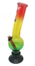 Load image into Gallery viewer, MWP Large Rasta Glass Bong 30cm - Best Bongs And More
