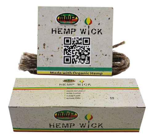 MWP Natural Organic Hemp Wick 1 Metre - Best Bongs And More