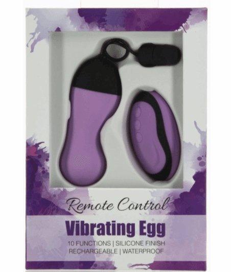 Powerbullet Remote Control Vibrating Egg 10 Functions - Best Bongs And More