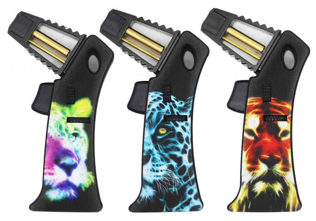 Premium Beasts Refillable Rocket Flame Jet Lighter - Best Bongs And More