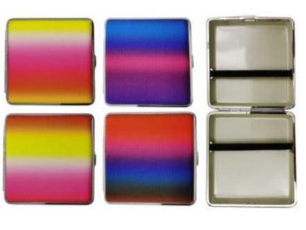 Rainbow Multi Colours Cigarette Hard Case Tobacco Storage - Best Bongs And More