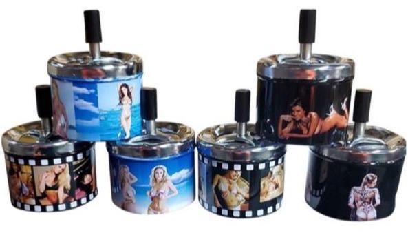 Sexy Lady Designs Metal Spinning Ashtrays - Best Bongs And More