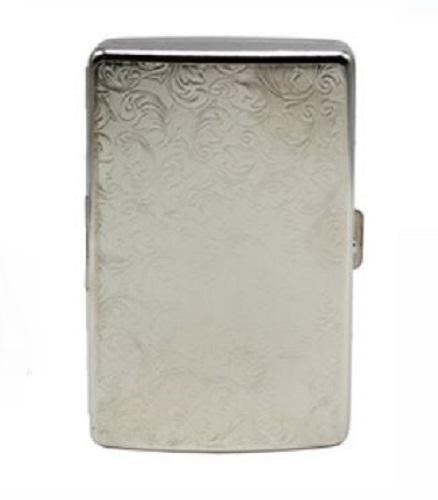 Silver Filagree Cigarette Hard Case - Best Bongs And More